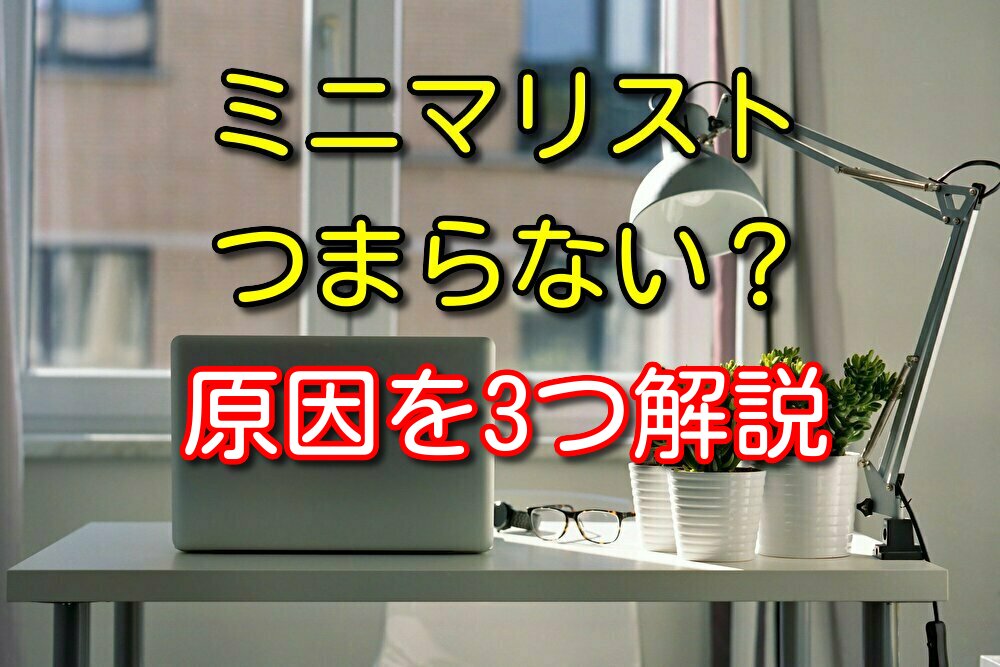 ミニマリストはつまらないのか？30代ミニマリストの僕が本音で語る