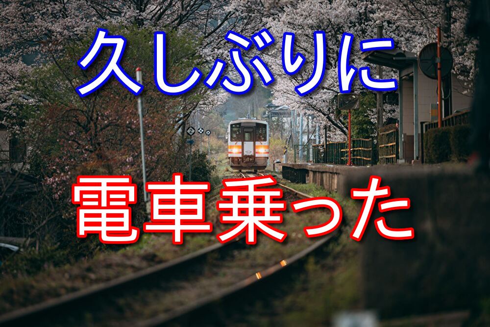 久しぶりに電車に乗るとすごく楽しい【1時間くらいへっちゃら】