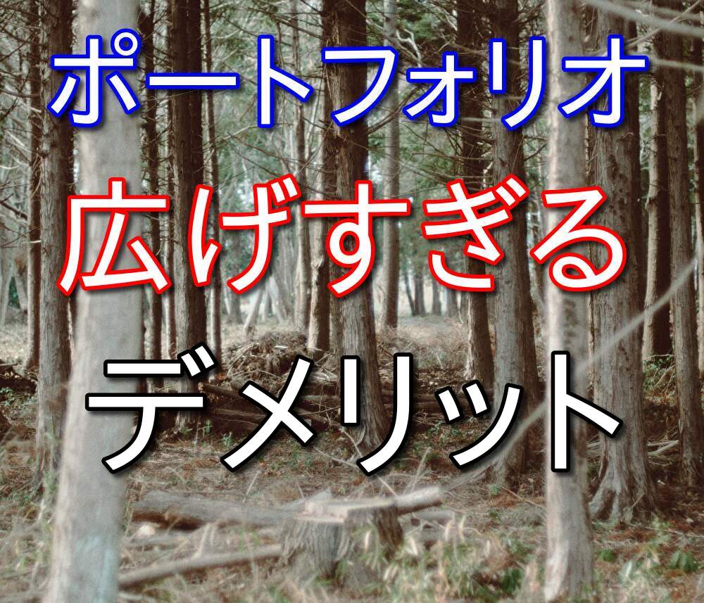 【日本の個別株】株のポートフォリオを広げすぎるデメリット3選